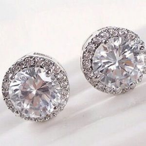 NEW! Crystal Glamour CZ Stud Fashion Earrings